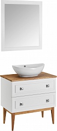 ASB-Woodline Мебель для ванной Каталина 80 white – фотография-2
